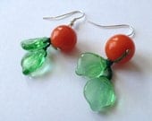 Tomatoes on the Vine Earrings - Valentine's Day Jewelry