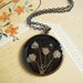 Baby's Breath Floral Frame Necklace - Hello Friends