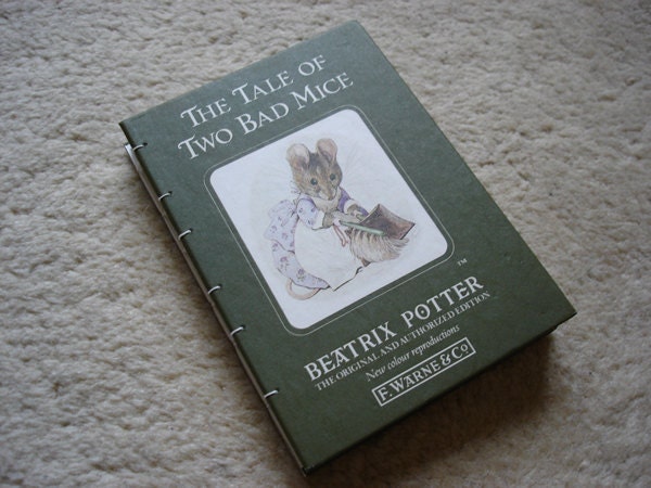 The Tale of Two Bad Mice (an upcycled notebook)