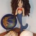 One of a kind Native Nantucket mermaid doll
