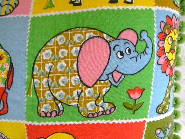 vintage zoo animals pillow cover 12x16