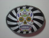 Sugar Skull 2 Belt Buckle - Day of the Dead