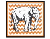 Chevron Elephant Cross Stitch Pattern Instant Download