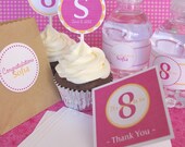 Personalized LDS Baptism Printable for girls - Tangerine Fushia