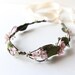 Flower crown, bridal hair accessory, wedding head piece, pink floral head piece - WENDY