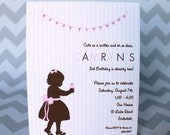 Cupcake Celebration Girl Birthday Invitation