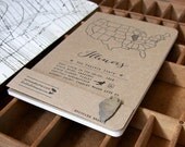 Illinois letterpress notebook and necklace