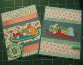 Get Well Card Set for Pets or Even Humans, Set of 2 with envelopes