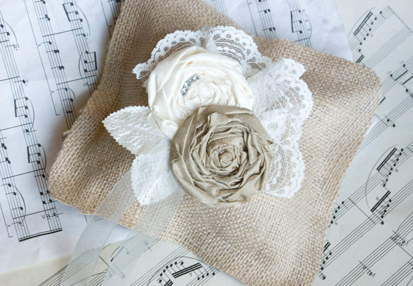 ring bearer pillow, burlap wedding decor rustic theme wedding, vintage style wedding pillow - weddings pillow