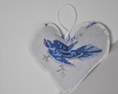 Lavender Sachet from Vintage Handkerchief