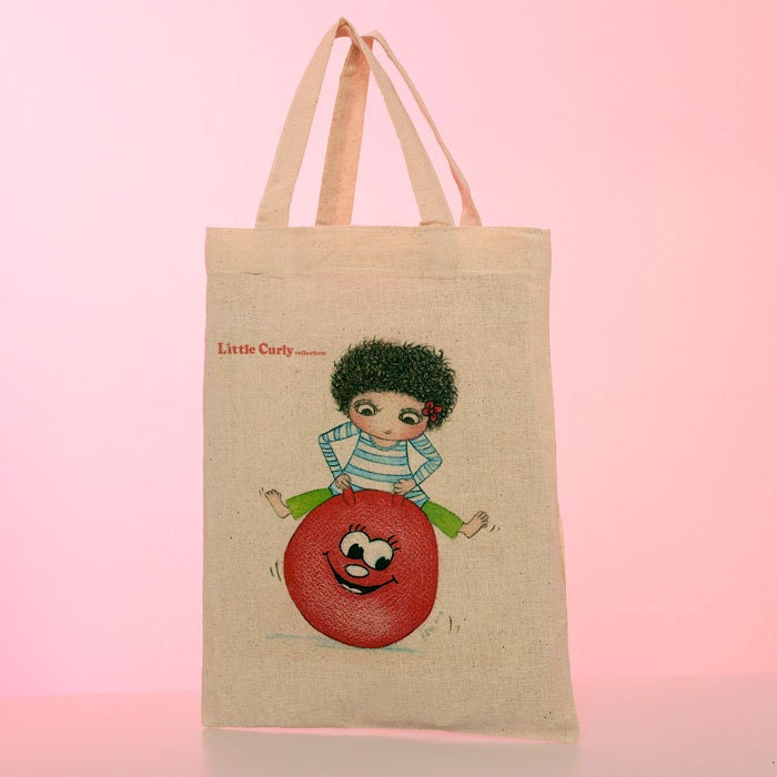 Little Curly mini tote bag