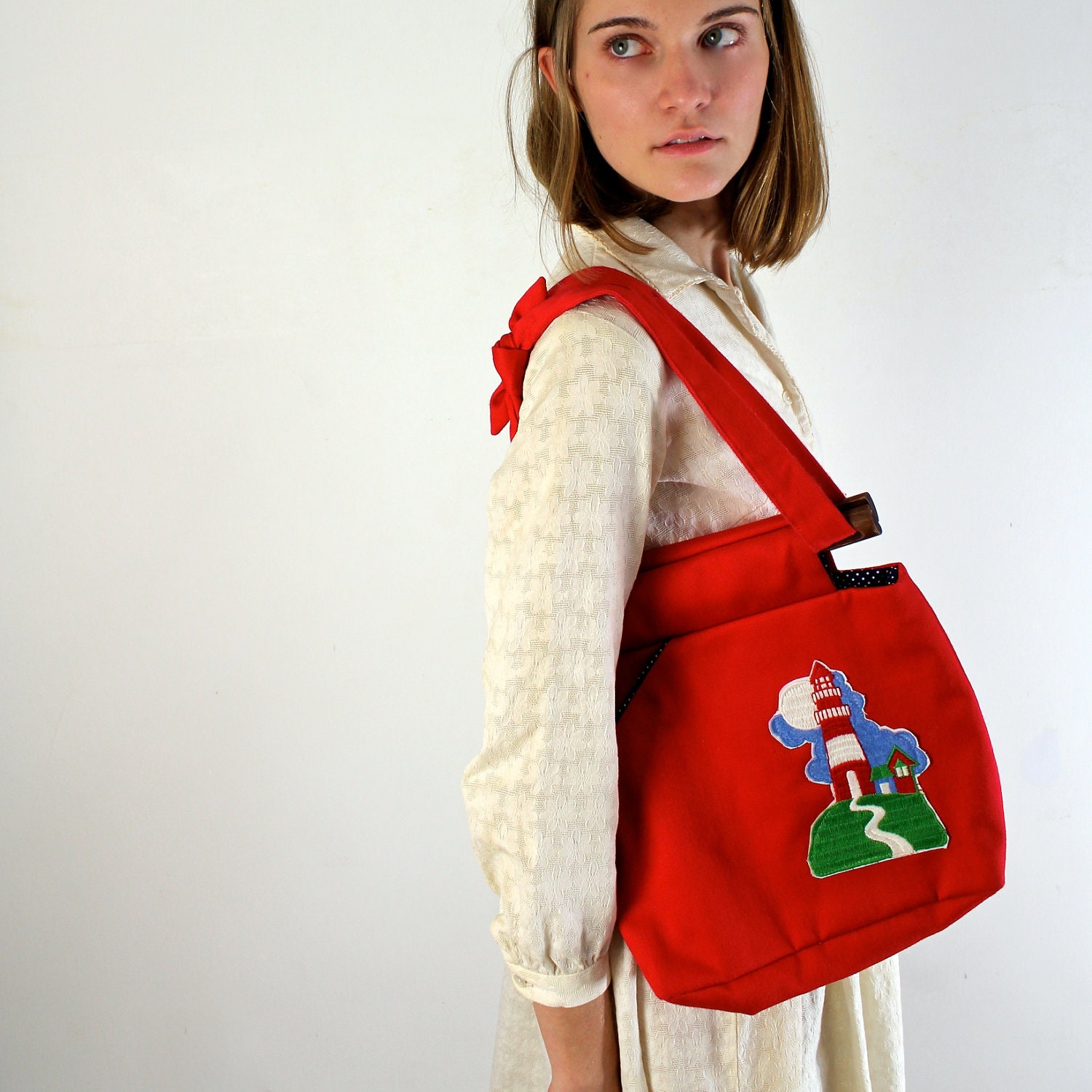 Lighthouse Purse - Nautical Tote