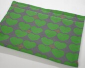 Hearts of Sunshine in Green Reusable Snack Bag