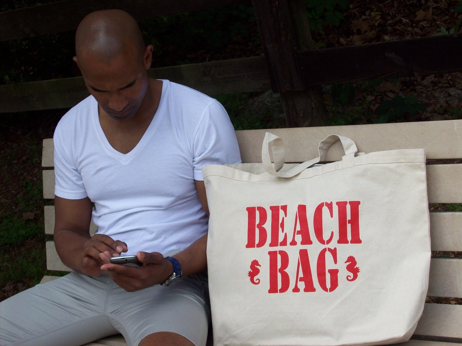 The Beach Bag by Fashionable Notes - Red