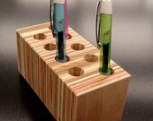 Pencil Holder Desktop Organizer from Repurposed Wood