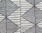 Diamond Argyle in Smokey Black on Natural Organic Hemp/cotton