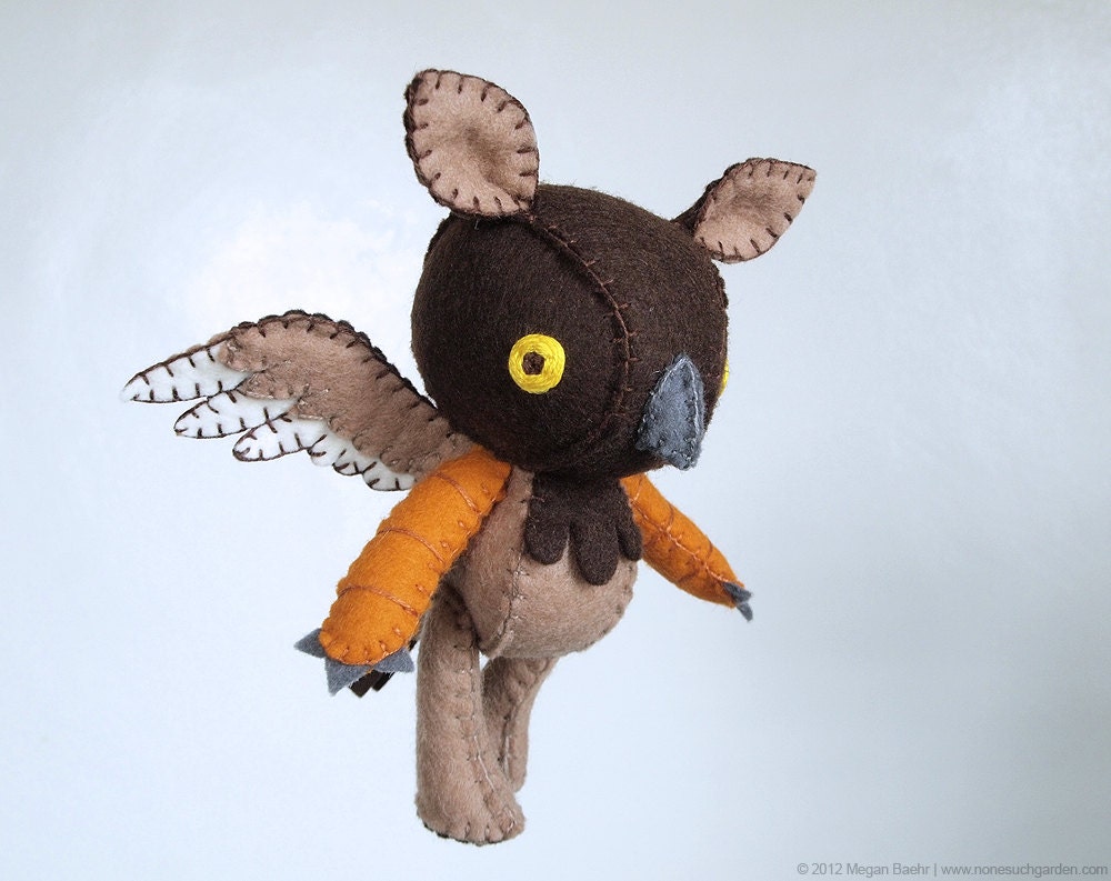 Griffin Plush Art Doll, Leander (Made to Order)