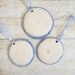 Sea Turtle Ornament Blue Handcrafted Pottery Ceramic Christmas Ornament Set of Three