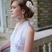 Bridal Hair Mini Silk Flower Fascinators Set of 2 in Pale Peachy Pink by Fine & Fleurie