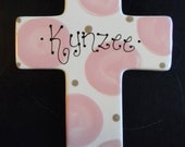 Hand Painted Ceramic Cross