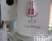 quilled pink present