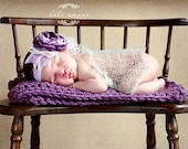 Baby Blanket, Amethyst Purple, Dusty Purple Rug, Mat, Backdrop, Photography prop, Boy, Girl, Baby Decor  Ready to ship