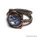 Steampunk Ring - Aquamarine Blue Swarovski Crystal (Custom size available - see description)