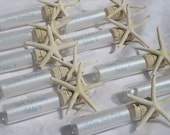 Message in a bottle Escort Cards (bottle is embellished with a skinny starfish)- Set of 100