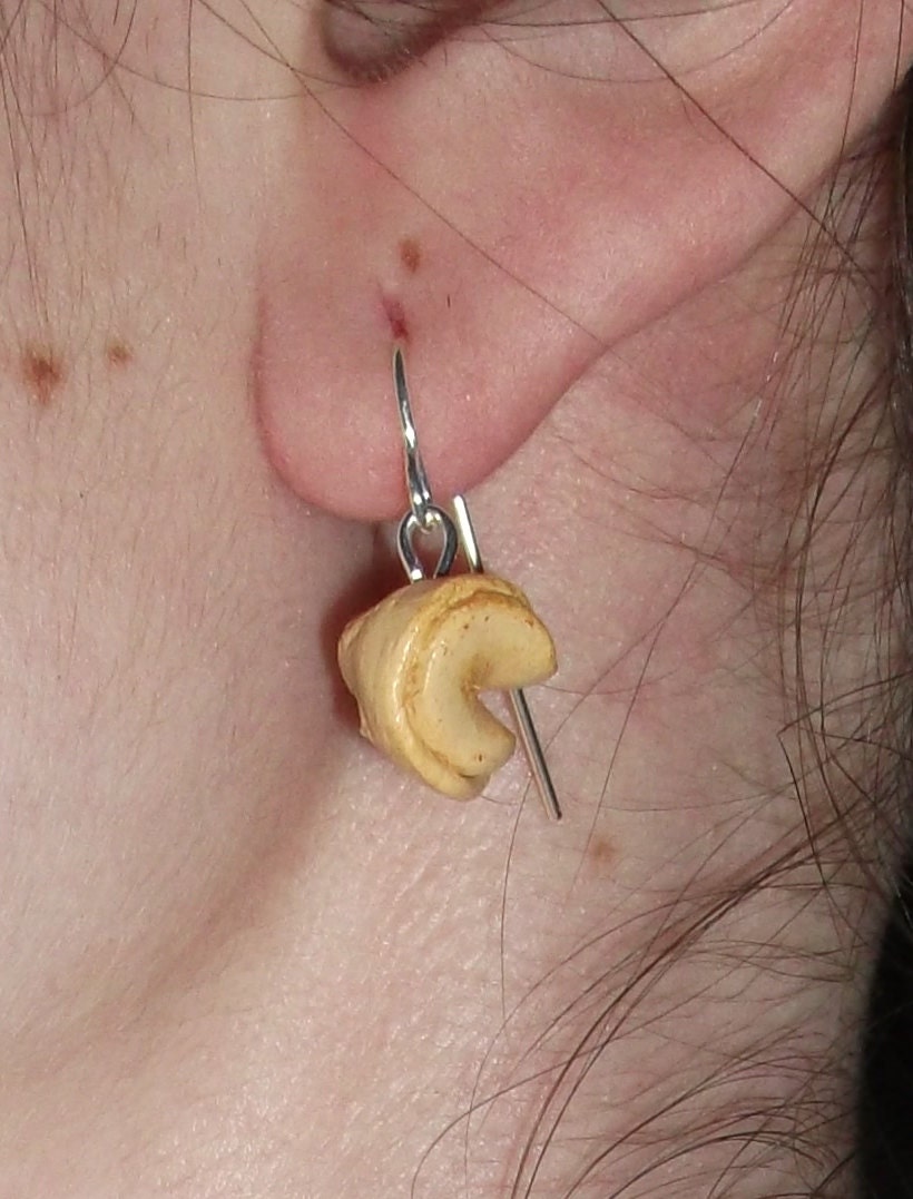Good Luck Fortune Cookie Earrings