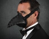 Reserved for kelsey nowaczynski -- Pestis Riveted Plague Doctor half mask - unpainted