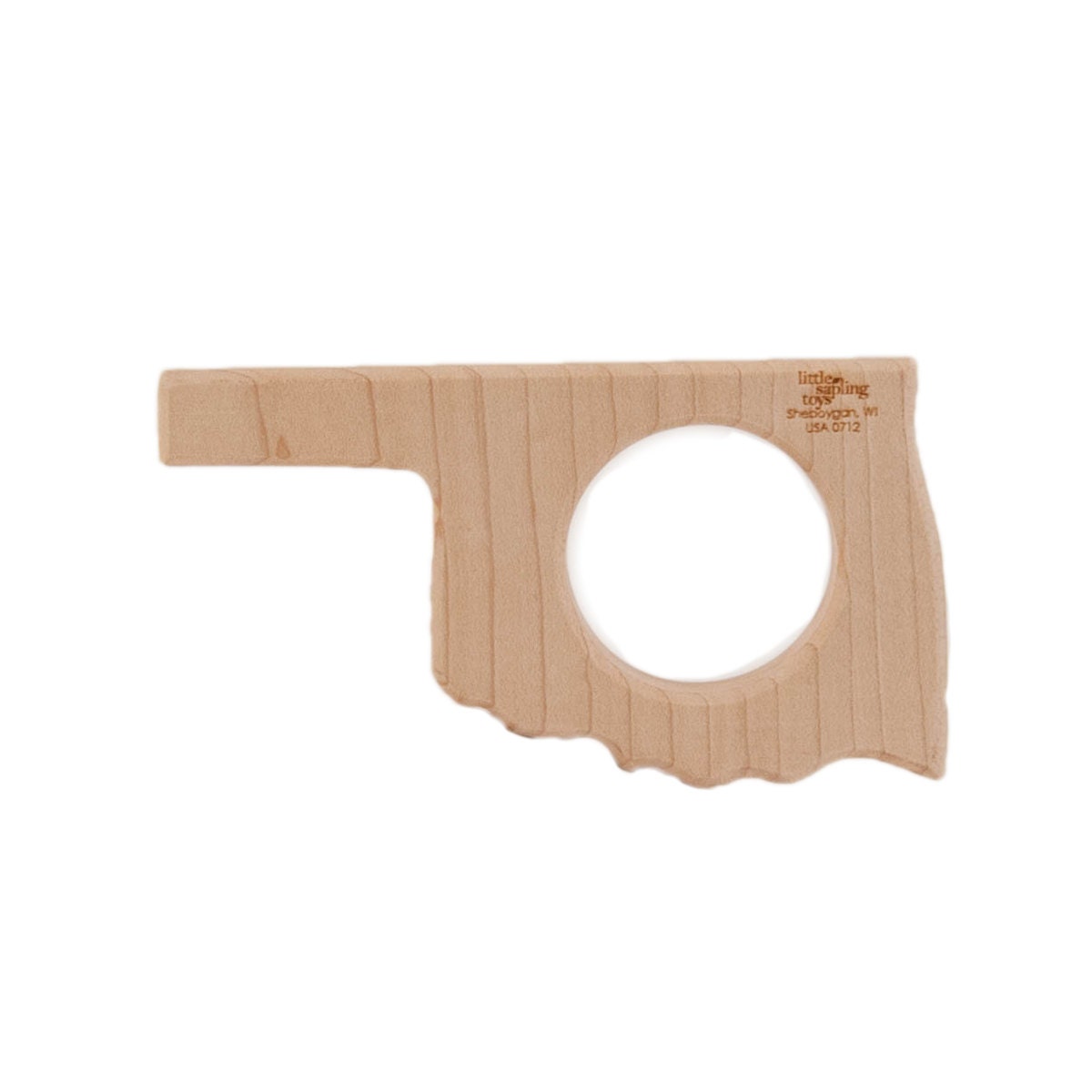 Wood Teether Oklahoma wooden natural baby toy