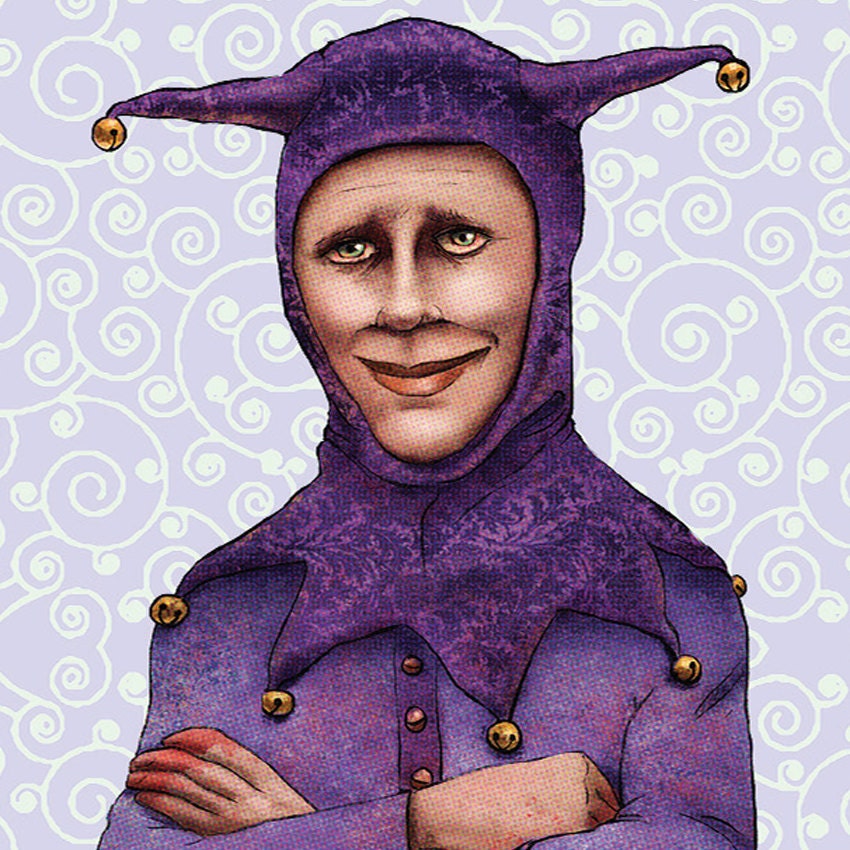 Purple Jester- Rectangle Magnet