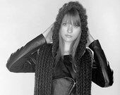 SALE - Spratters & Jayne Hooded Scarf, crochet, hood, knit, cowl, for women or men- Ready to Ship
