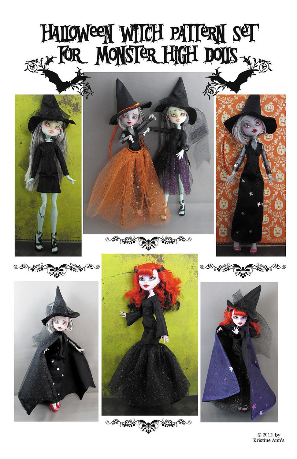 Monster High Dolls - Halloween Witch Pattern