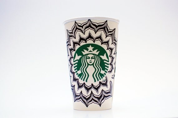 Petals Doodle Starbucks Cup