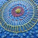 hand embroidered hoop art - freeform flower in 4 inch hoop by bo betsy - free shipping