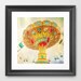 Carnival photography, fine art photography, circus art, swing ride - orange yellow carnival circus swings midway county fair - 5x5