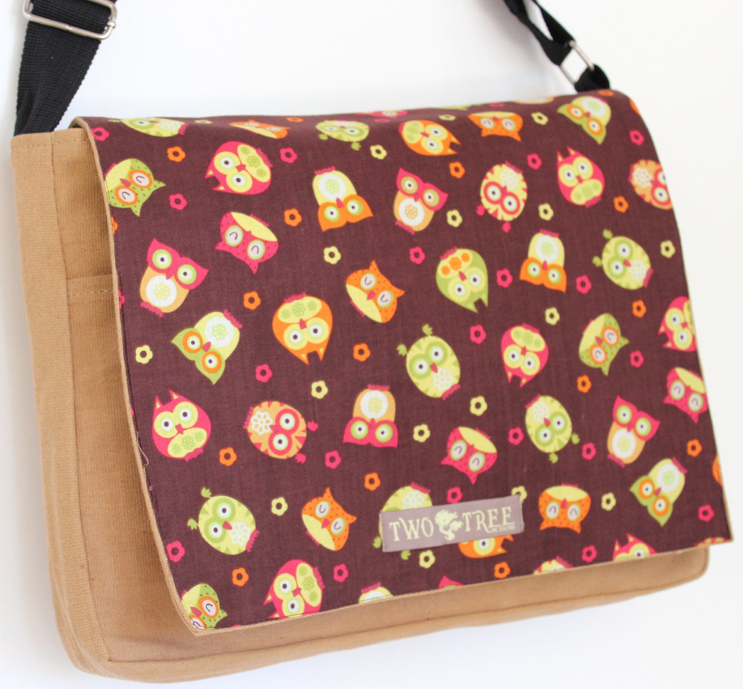 Little OWLS Flower MESSENGER ipad Laptop Diaper BAG