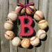 Boston Red Sox, LA Angeles of Anaheim, Cleveland Indians Baseball Love Wreath - no hat or letter