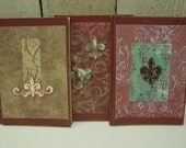 HALF PRICE SALE / hard cover journal  / one of a kind lined journals / original art cover journals