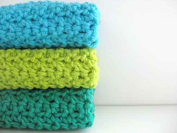 cotton crochet dishcloths AND you can pick the colors