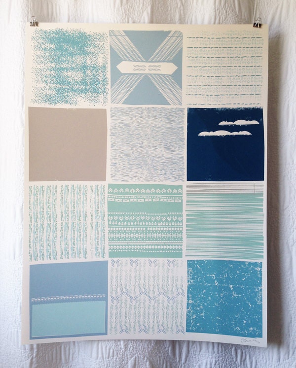 Square Quilt Screenprint