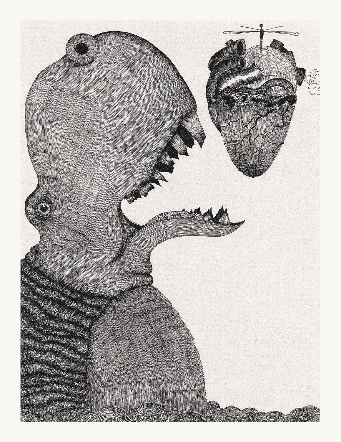 A Heavy Hearted Arrival LIMITED EDITION PRINT of 50 by Duane Hosein
