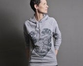 Anatomical Heart Hoodie - Heather Grey Spring Sweatshirt