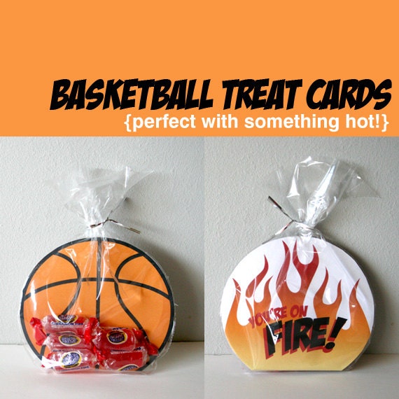 Printable Basketball Cards - You're on Fire