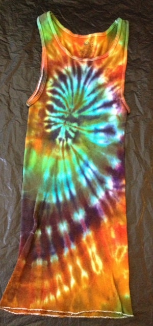 Tie Dye A Line Tank Top ADULT MEDIUM