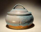 Small lidded crock or queso pot by Jon Whitney Pottery