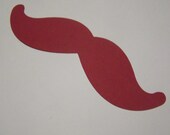 Maroon 95 red moustaches party favors card inserts confetti markers mustache cardstock