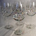 bridesmaid polka dot wine glasses - can be personalized - perfect for bridal shower or luncheon or girls night out