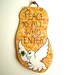 Peace To All Who Enter Sign - HandMade Painted Pottery White Dove Wall Hanging Plaque - Peaceful Welcome, Housewarming Gift